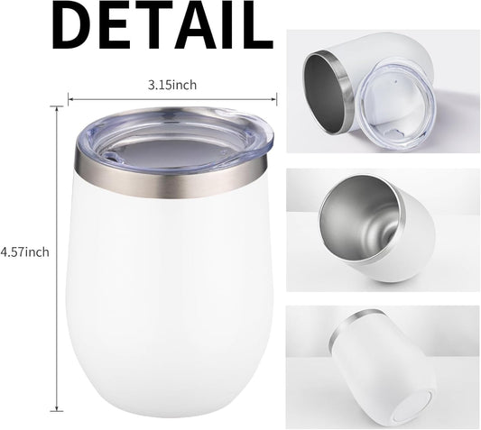 Stainless Steel Insulated Coffee Mug | White | 250ml | For Engraving / UV