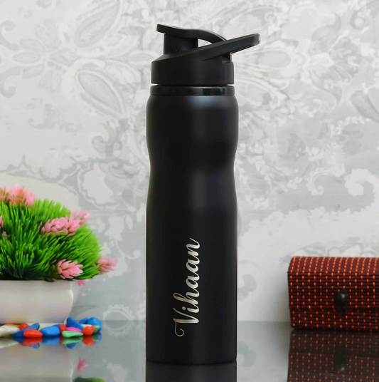 Sport Steel Bottle | Black | 750 ml | For Engraving / UV