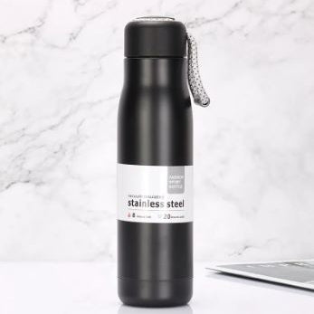 Vacuum Insulated Dori Bottle | Black | 500 ml | For Engraving / UV