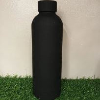 Stainless Steel Bottle Matt Finish | Black | 500 ml | For Engraving / UV