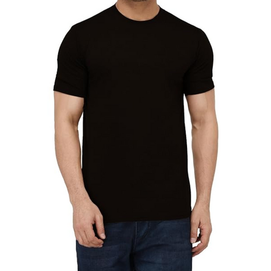 Cotton Tshirt - Black / 180 GSM / BioWashed