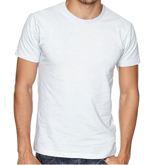 Cotton Tshirt - White / 180 GSM / BioWashed