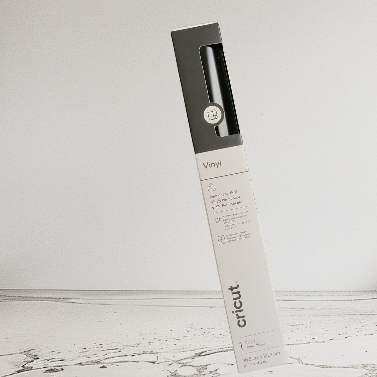 Cricut Permanent Black Vinyl ( 12 in x 48 in )