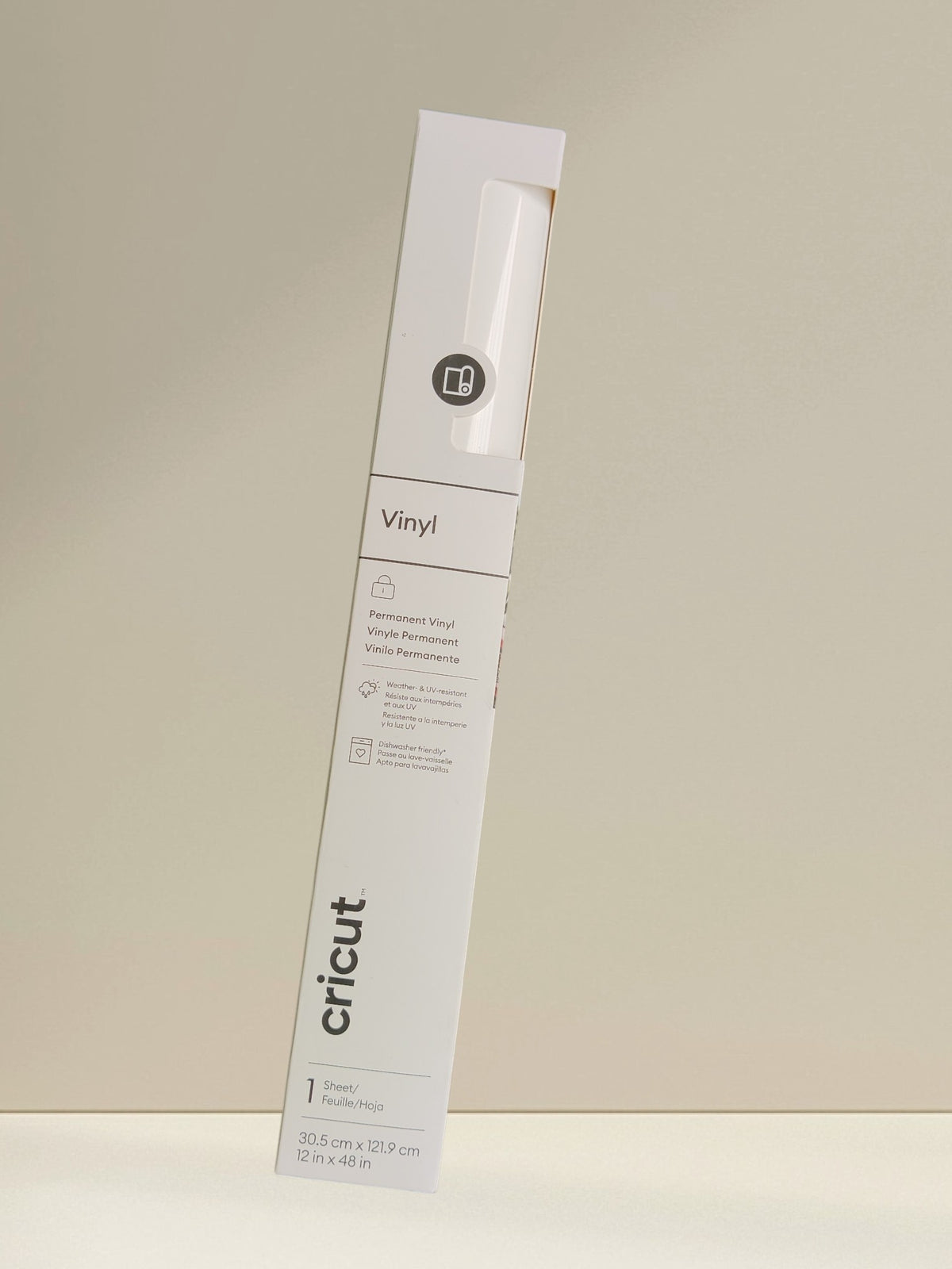 Cricut Permanent White Vinyl ( 12 in x 48 in )