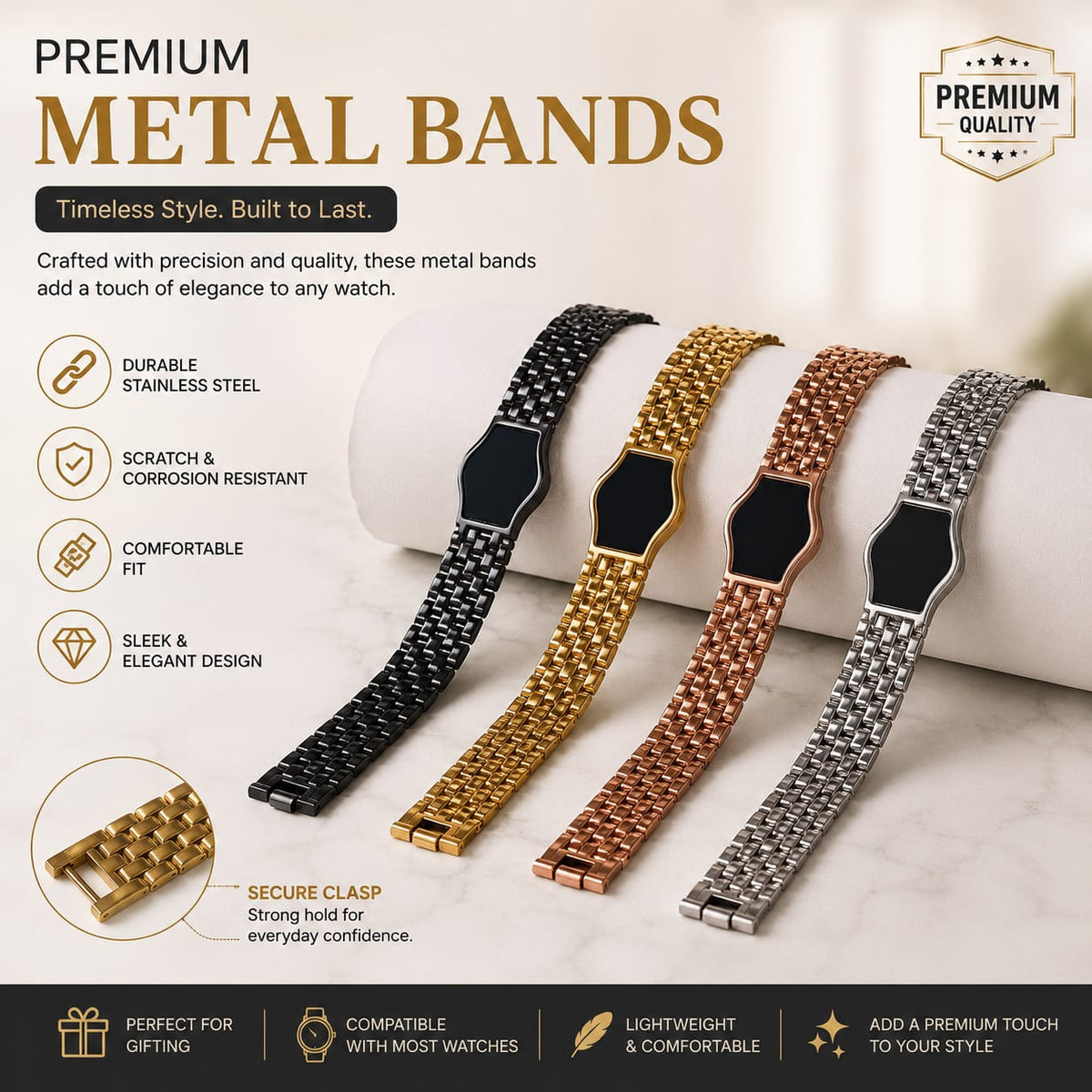 Cuban bracelet – Mix Color ( Golden / Silver / Rose gold / Black)