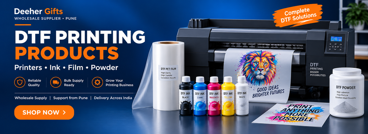 DTF printers, ink, film and powder at Deeher Gifts
