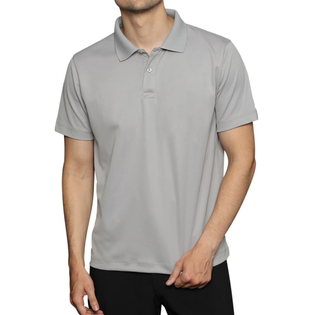 DryFit Collar T-shirt ( Grey )