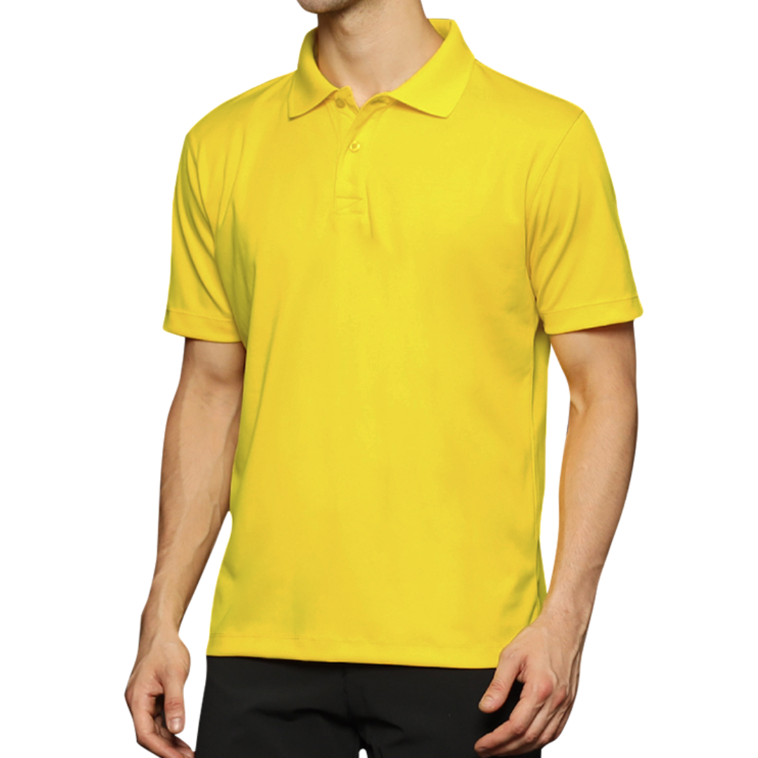 DryFit Collar T-shirt ( Yellow )