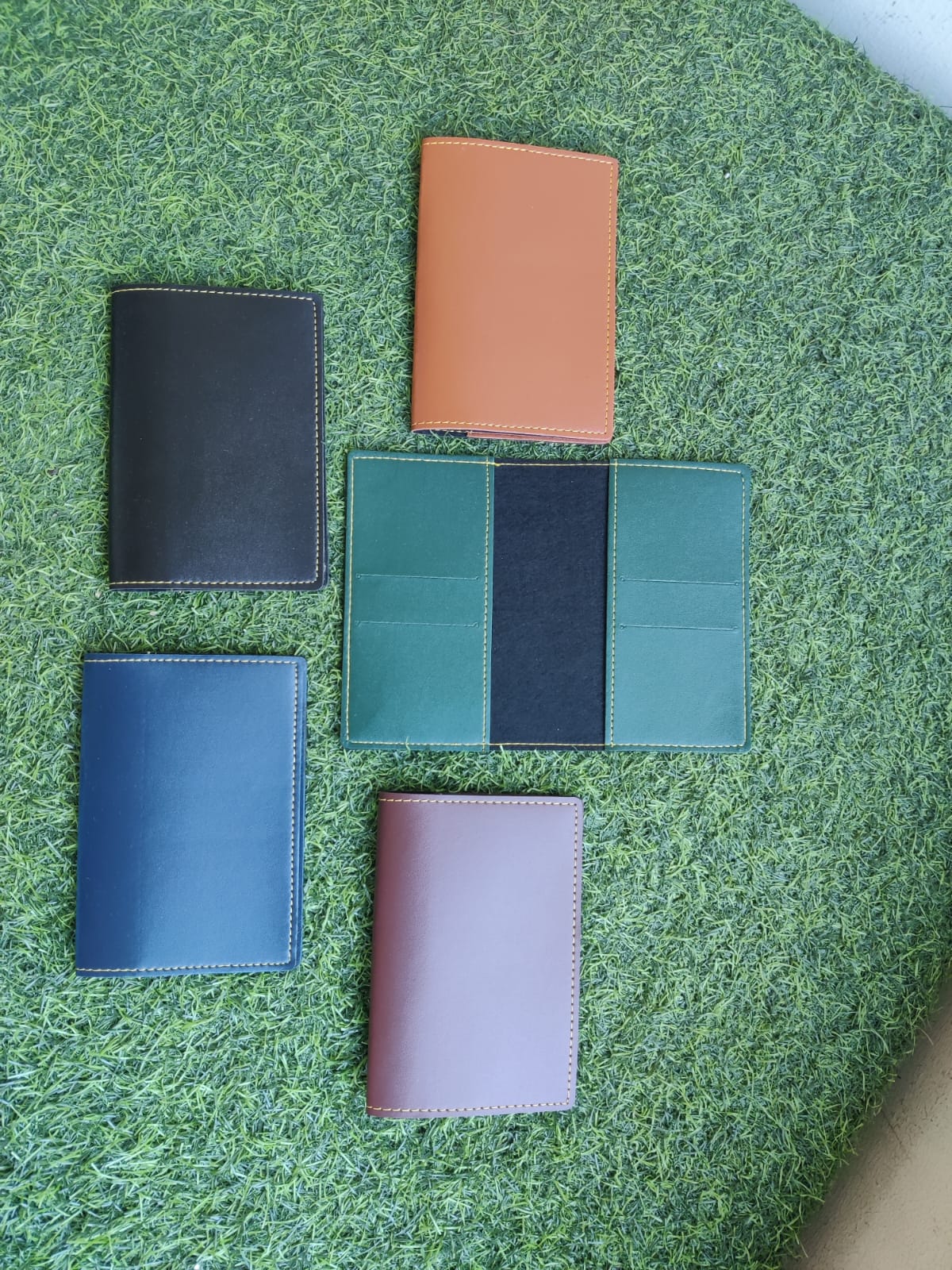 Faux leather passport cover