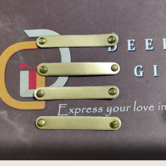 Faux Leather Strip For Engraving ( Golden)