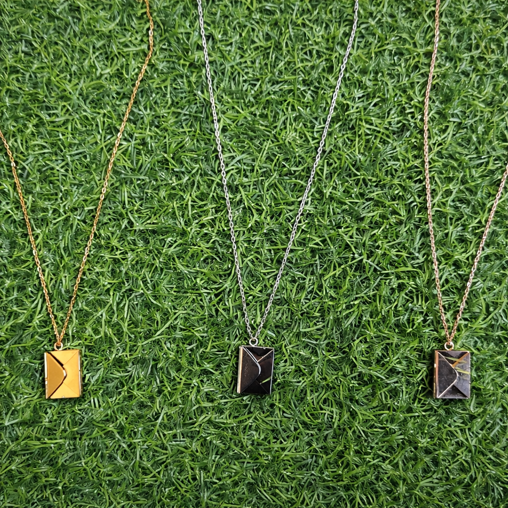 Stainless Steel Envelop Pendant ( Golden / Silver / Rose gold )