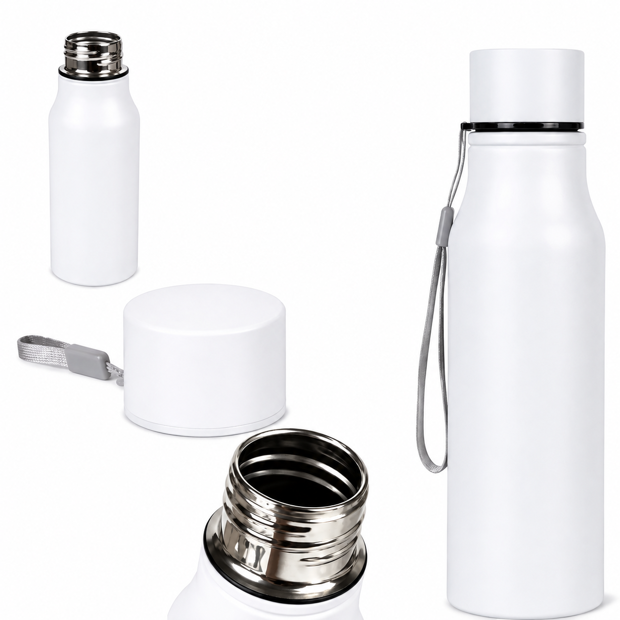 Stainless Steel Bottle | White | 500 ml | For Engraving / UV