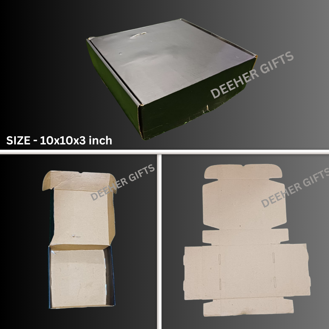 Flat Box (3 Ply / Size: 10 × 10 × 3 inch)