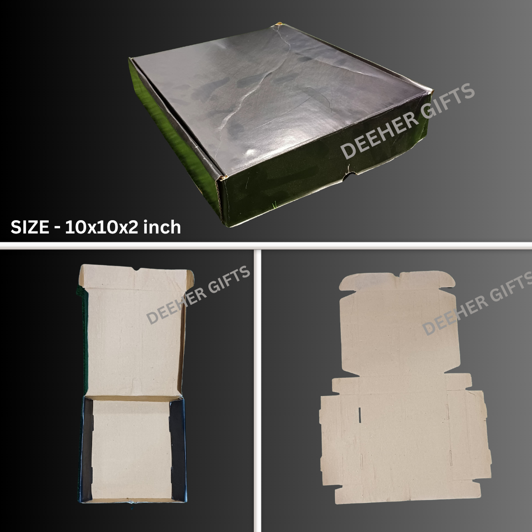 Flat Box (3 Ply / Size: 10 × 8 × 2 inch)