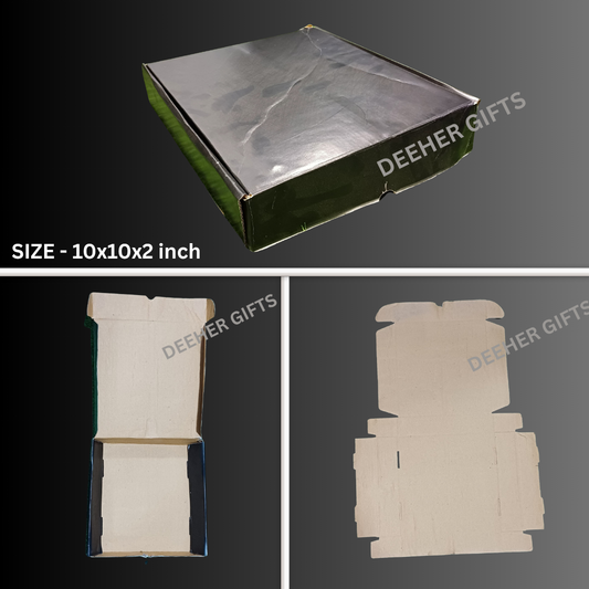 Flat Box (3 Ply / Size: 10 × 8 × 2 inch)