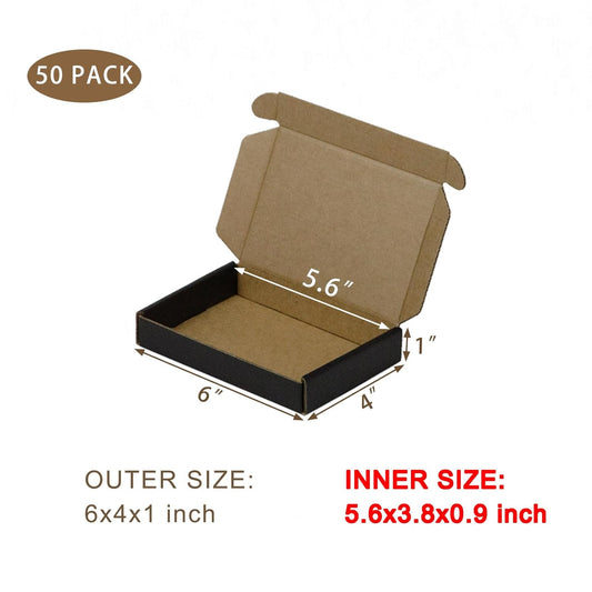 Flat Box (3 Ply / Size: 6 × 4 × 1 inch) – MOQ 50 pcs