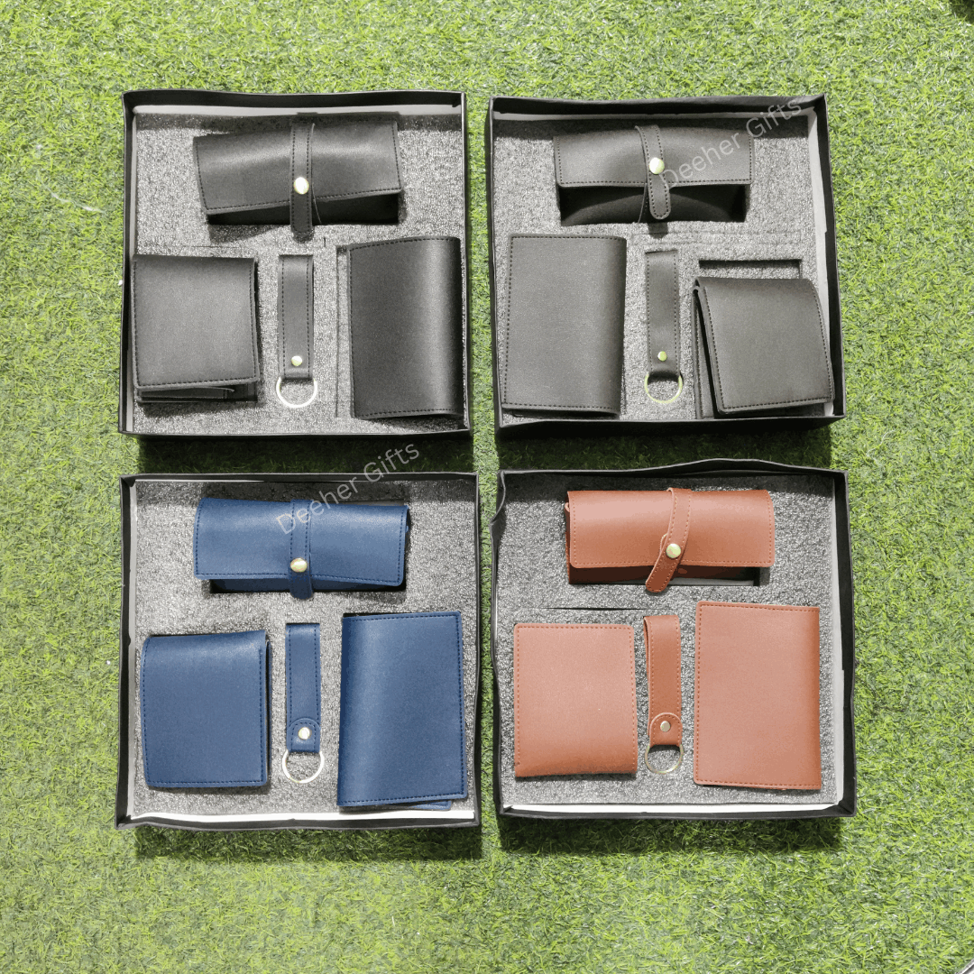 Imported Leather Men’s Combo Set of 4