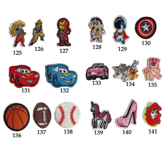 Iron on Patches (125 to 141 Designs)