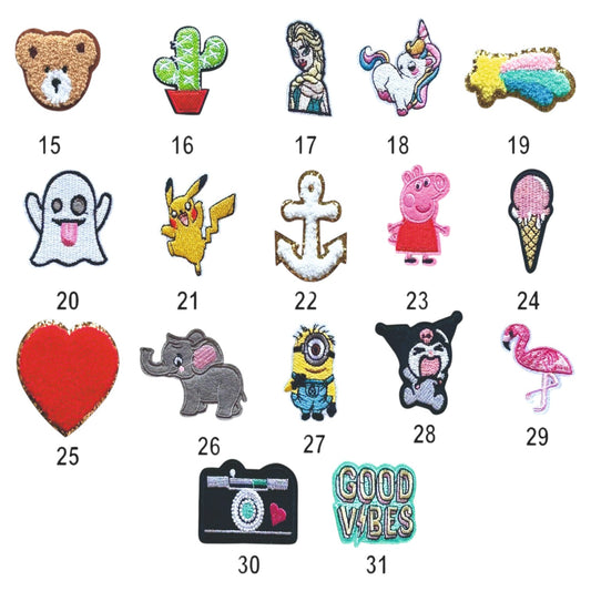 Iron on Patches (15 to 31 Designs)