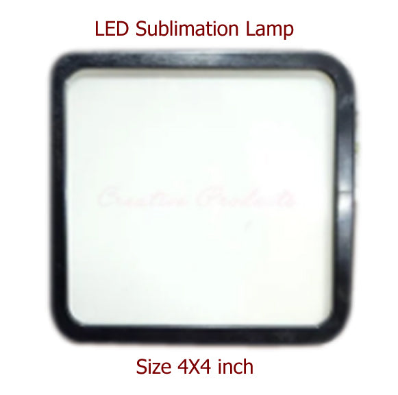 Sublimation Plastic LED Night Lamp | Square | 4 x 4 Inch