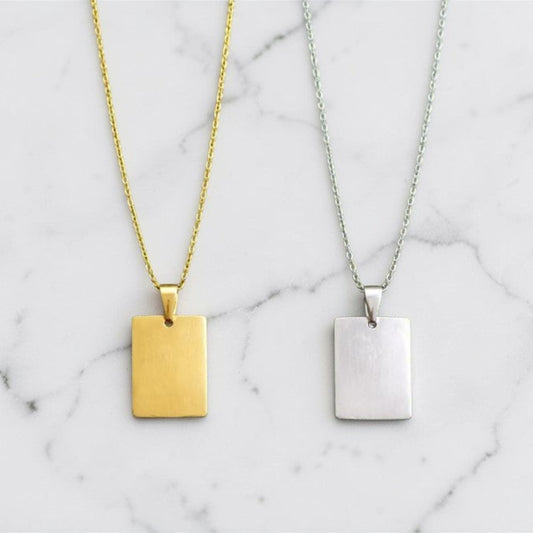 Metal Pendant (Rectangle) - ( For marking )