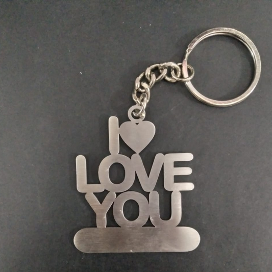 Stainless Steel Keychain ( I love you ) – For Marking