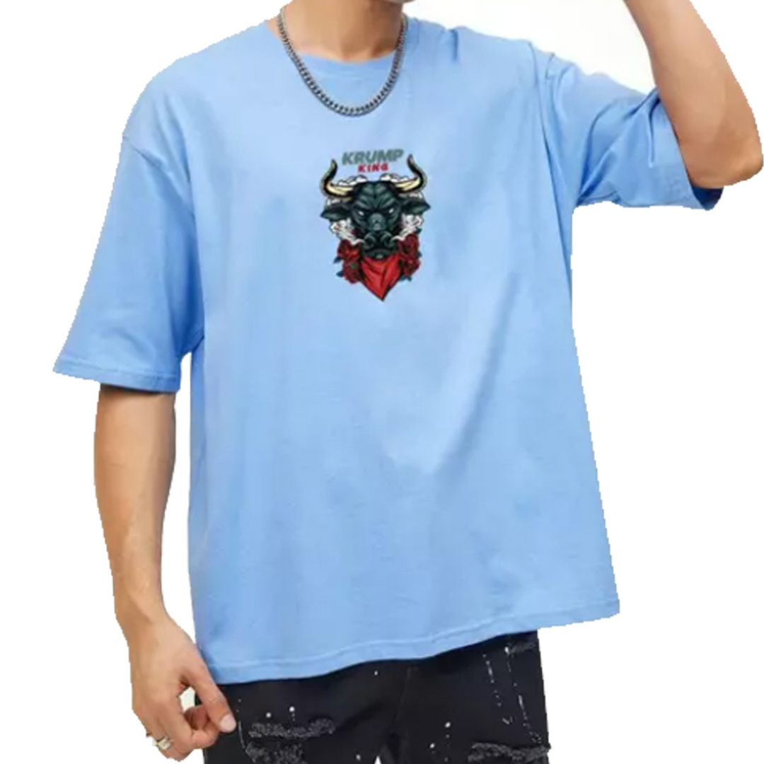 Oversize Cotton T-shirt ( SKYBLUE)