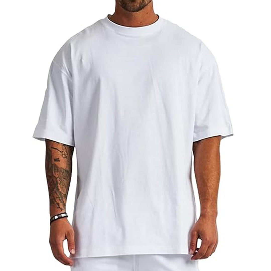 Oversize Cotton T-shirt ( White )
