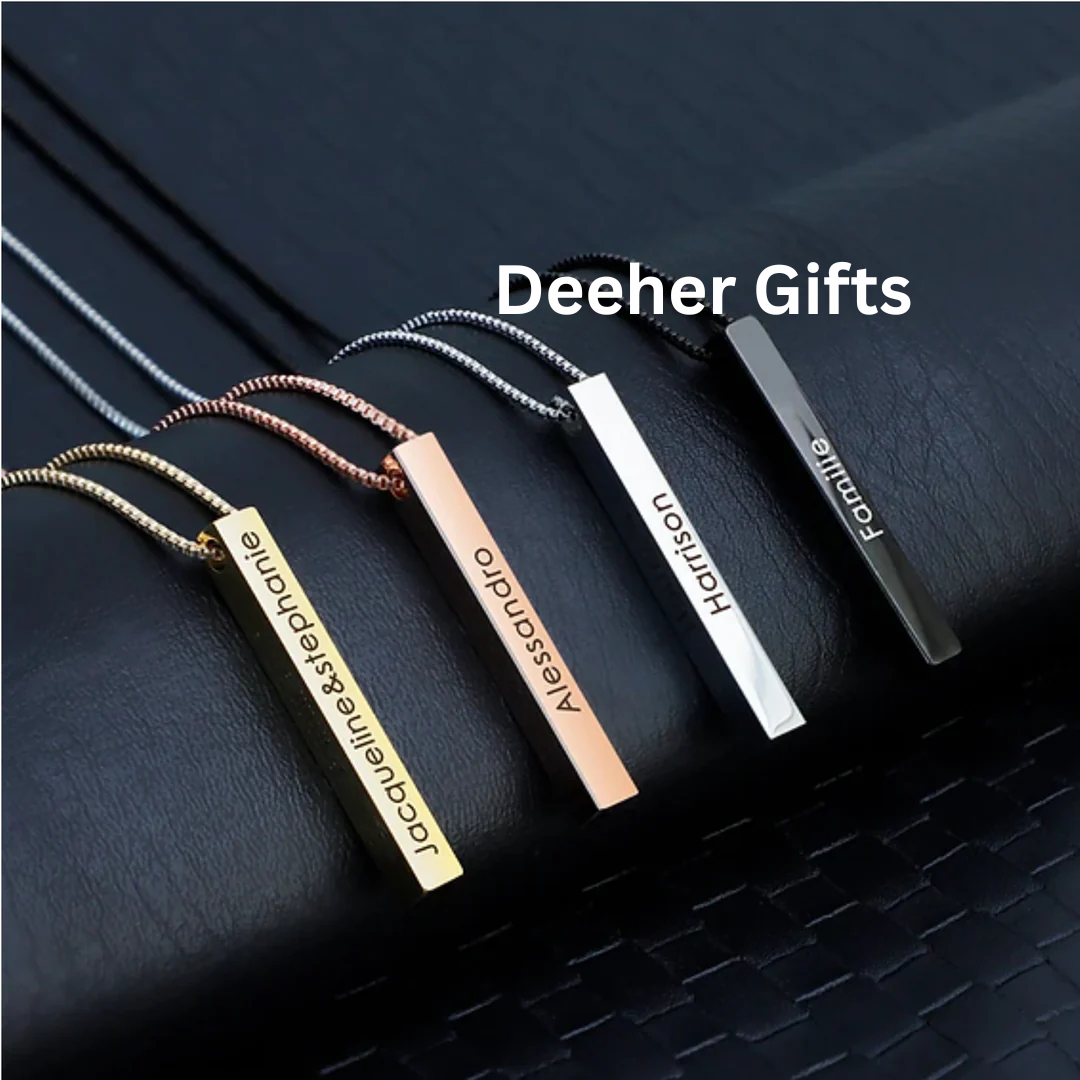 Pendant Bars For Men – Mix Color ( Black / Golden / Rose gold / Silver)