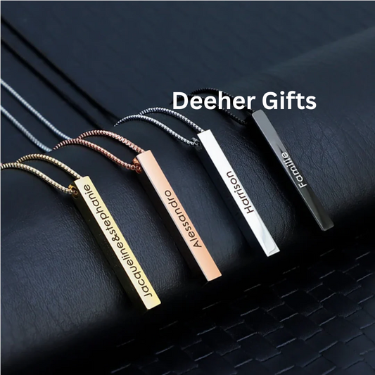 Pendant Bars For Men – Mix Color ( Black / Golden / Rose gold / Silver)