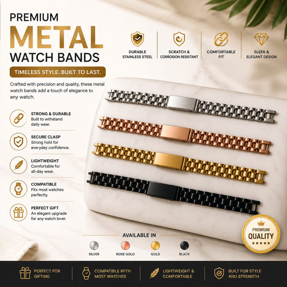 Phantom bracelet – Mix Color ( Golden / Silver / Rose gold / Black)