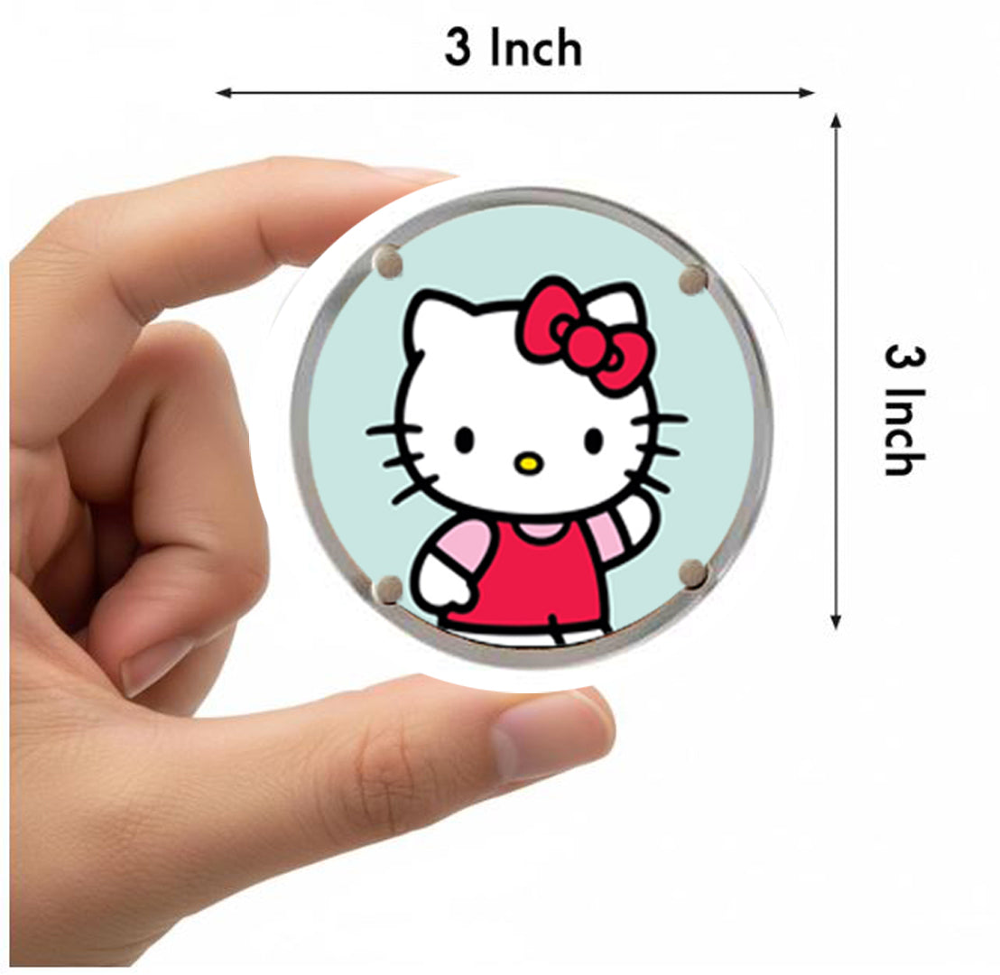 Polaroid Acrylic Magnetic Photo Frame (Circle / 3 × 3 inch)