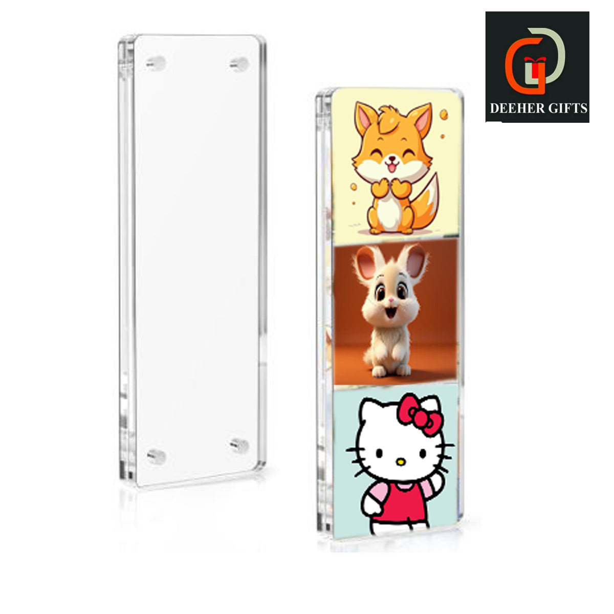 Polaroid Acrylic Magnetic Photo Frame – Rectangle (2.5 × 6 inch Approx.)