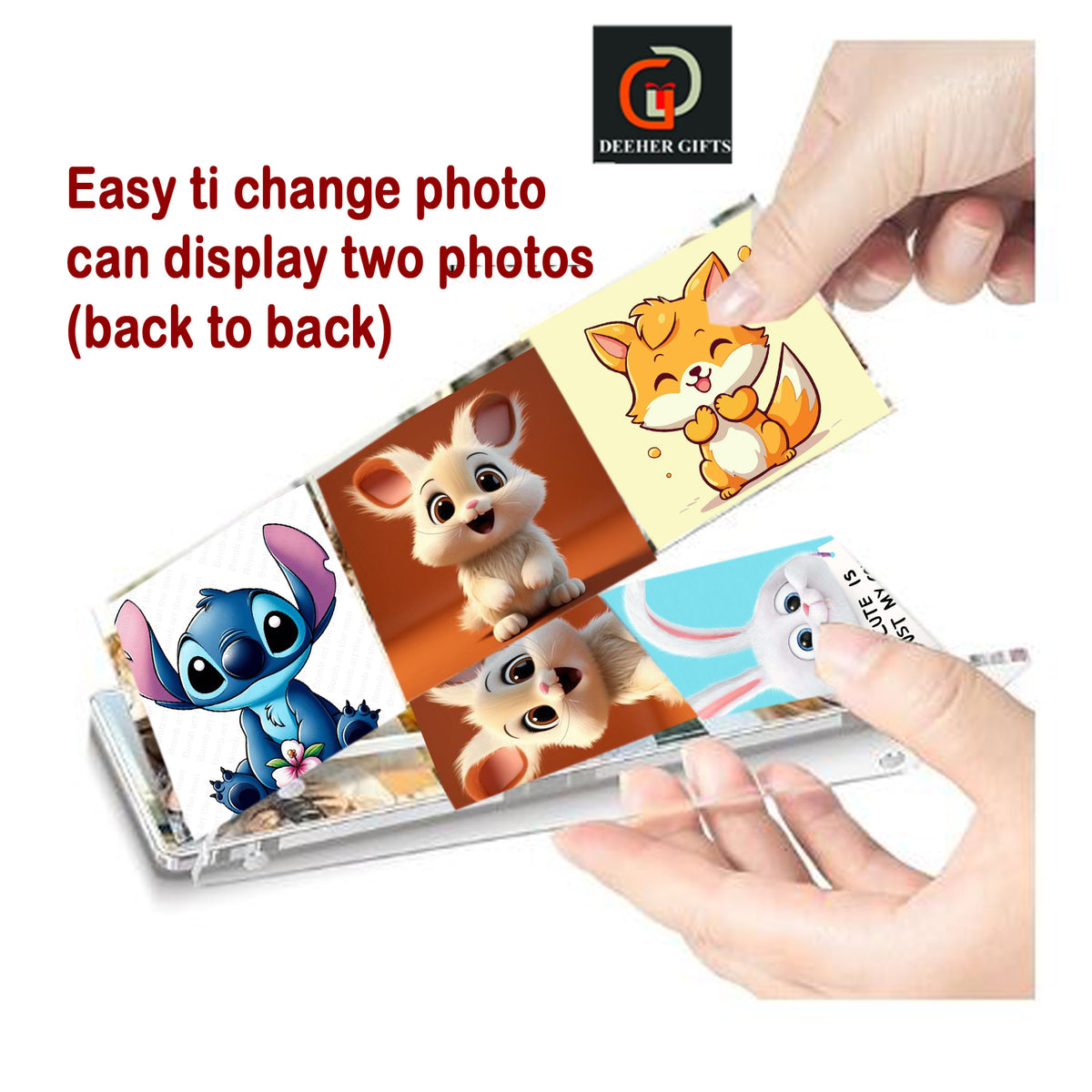 Polaroid Acrylic Magnetic Photo Frame – Rectangle (2.5 × 6 inch Approx.)