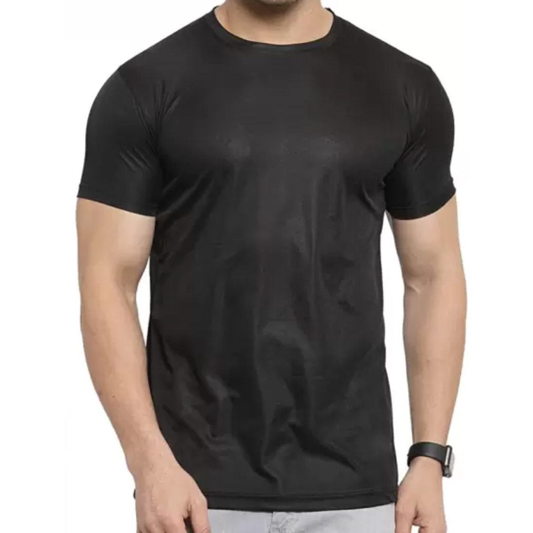 Polyester T-shirt (Black)