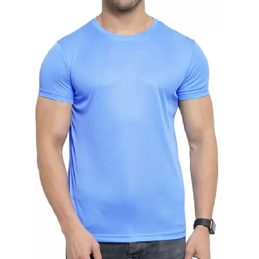 Polyester T-shirt (Sky Blue)