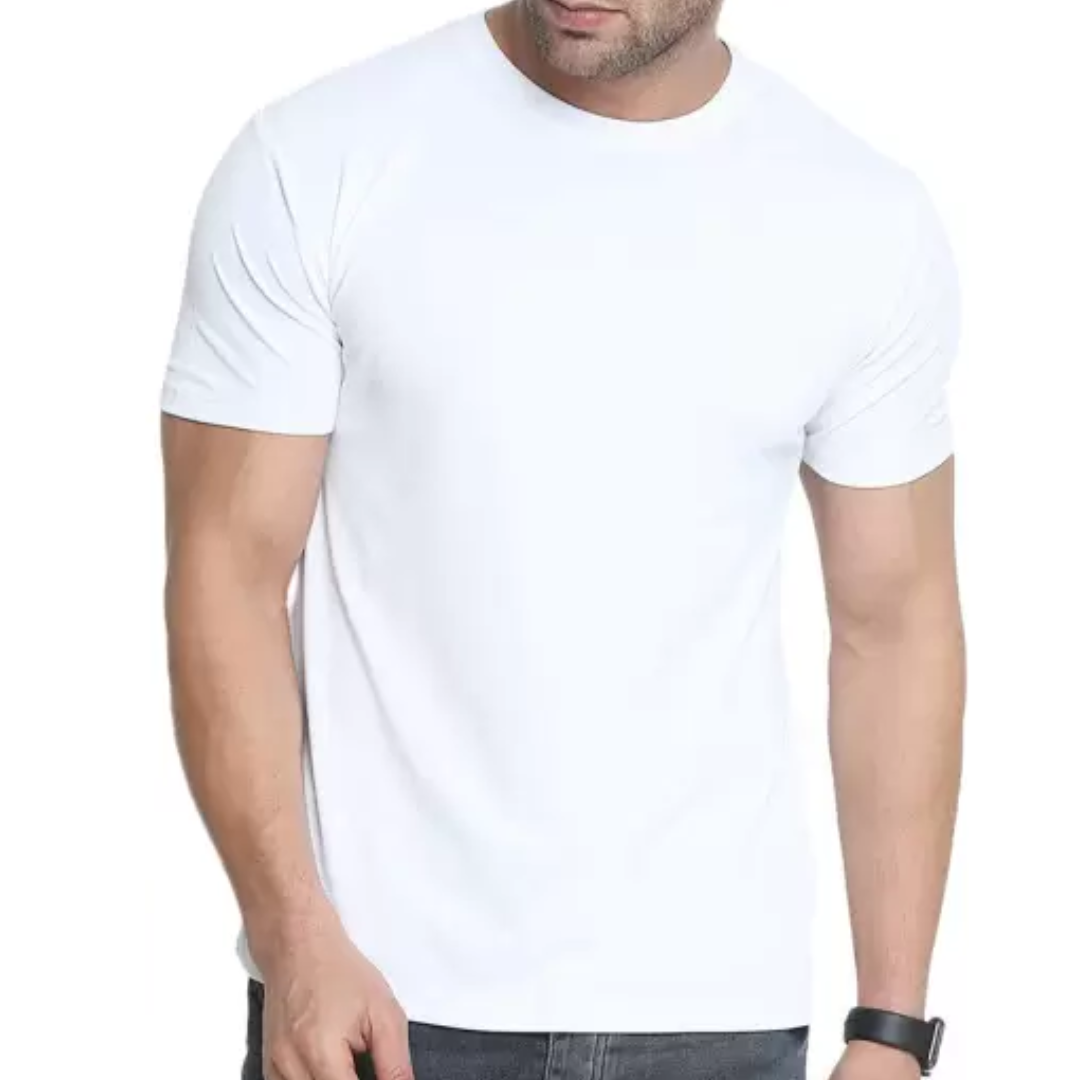 Polyester T-shirt (White)