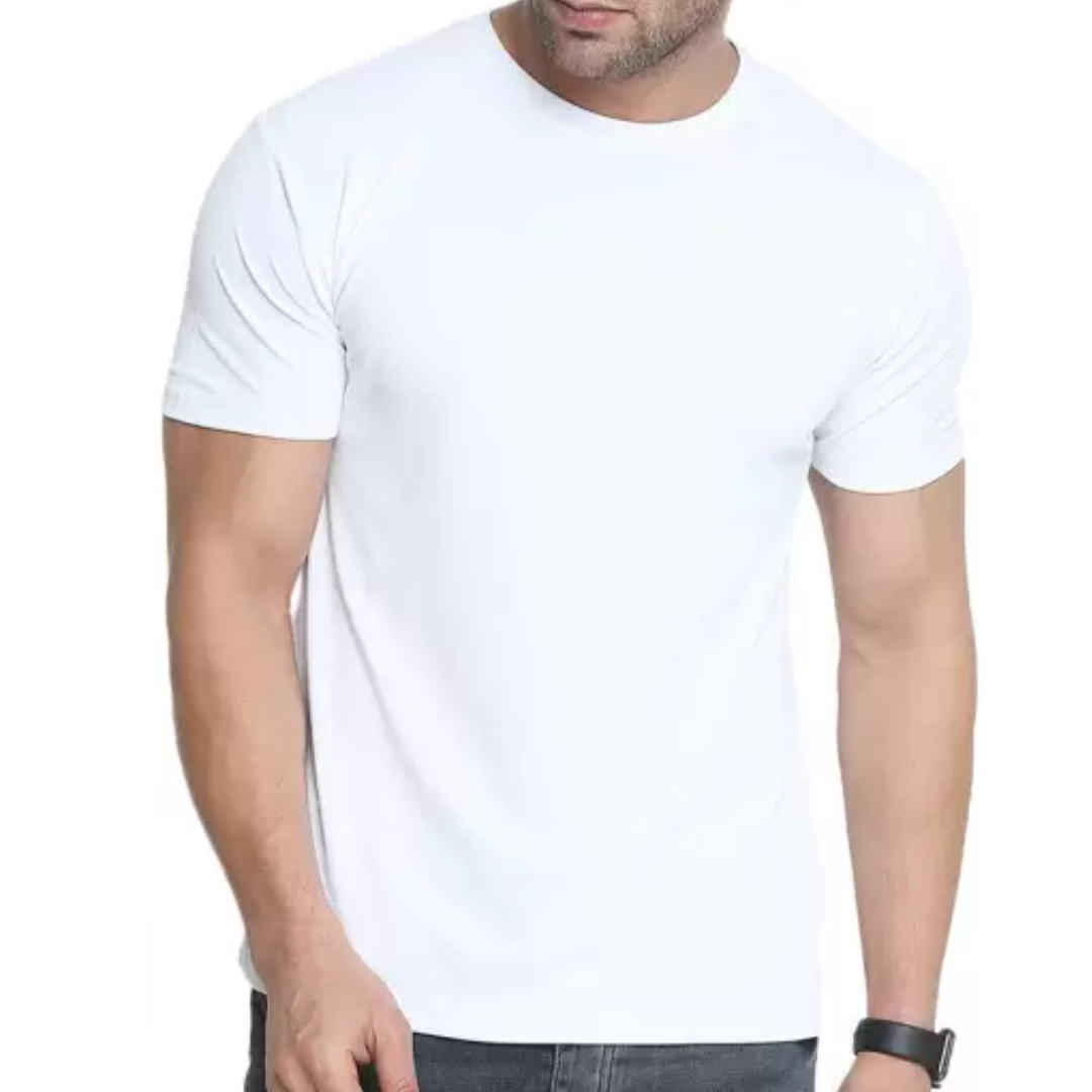 Polyster Tshirt ( White )