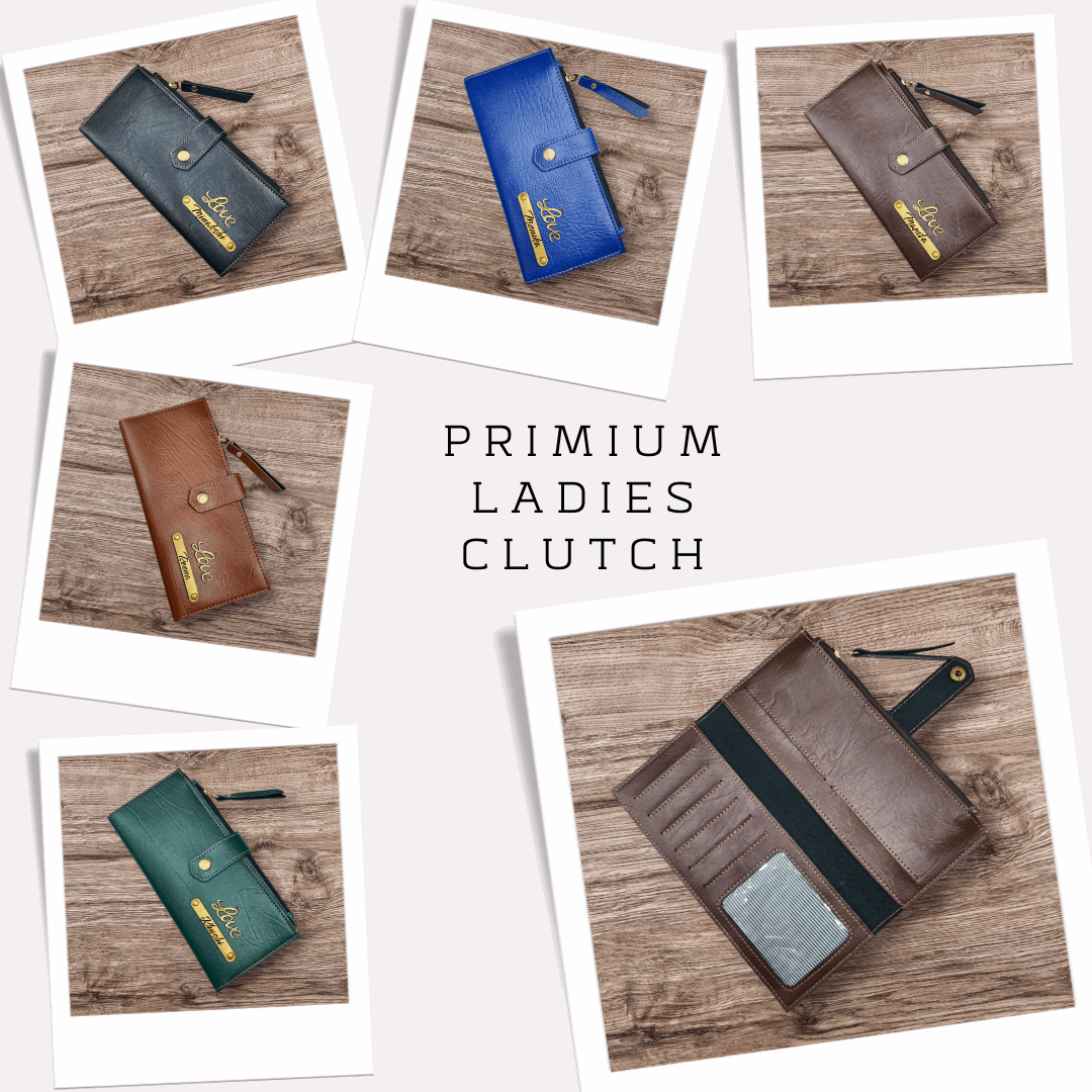 Premium Leather Ladies Clutch ( Mix Colors)