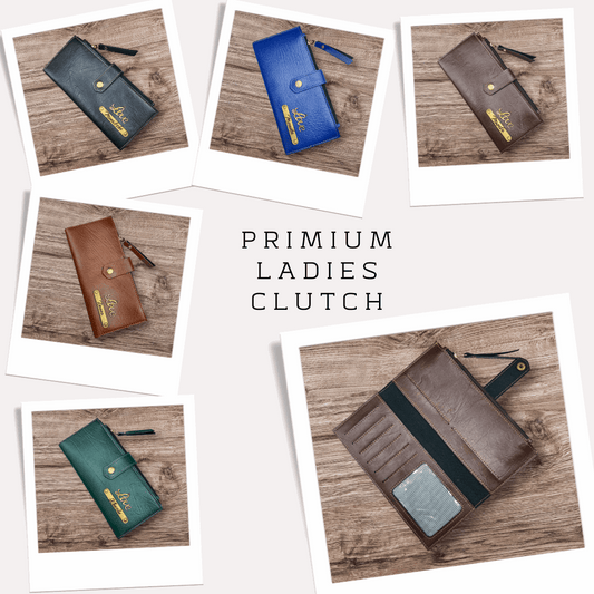 Premium Leather Ladies Clutch ( Mix Colors)