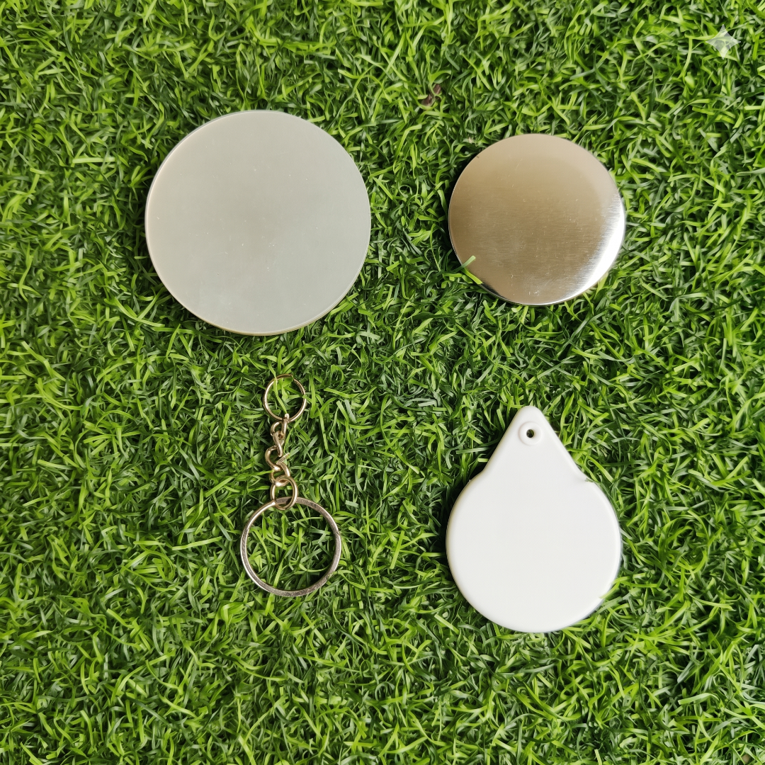 Round Badge Keychain Raw Material ( 44MM ) – Pack of 100