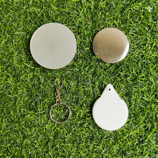 Round Badge Keychain Raw Material ( 44MM ) – Pack of 100
