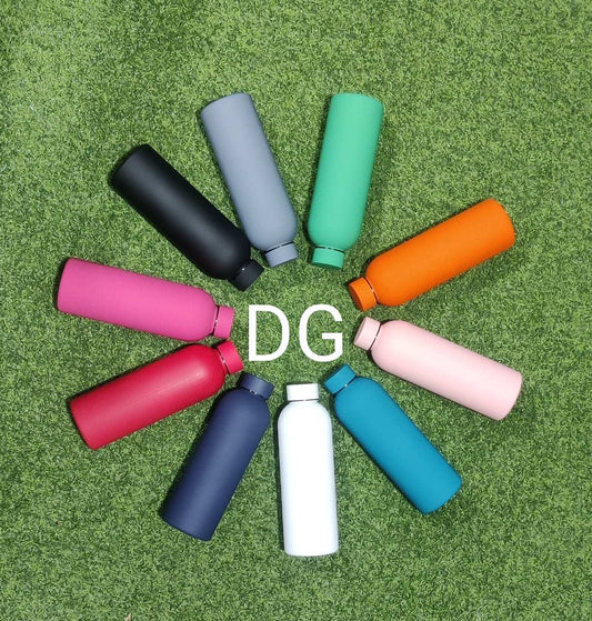Stainless Steel Bottle Matt Finish | Mix Color | 500 ml | For Engraving / UV