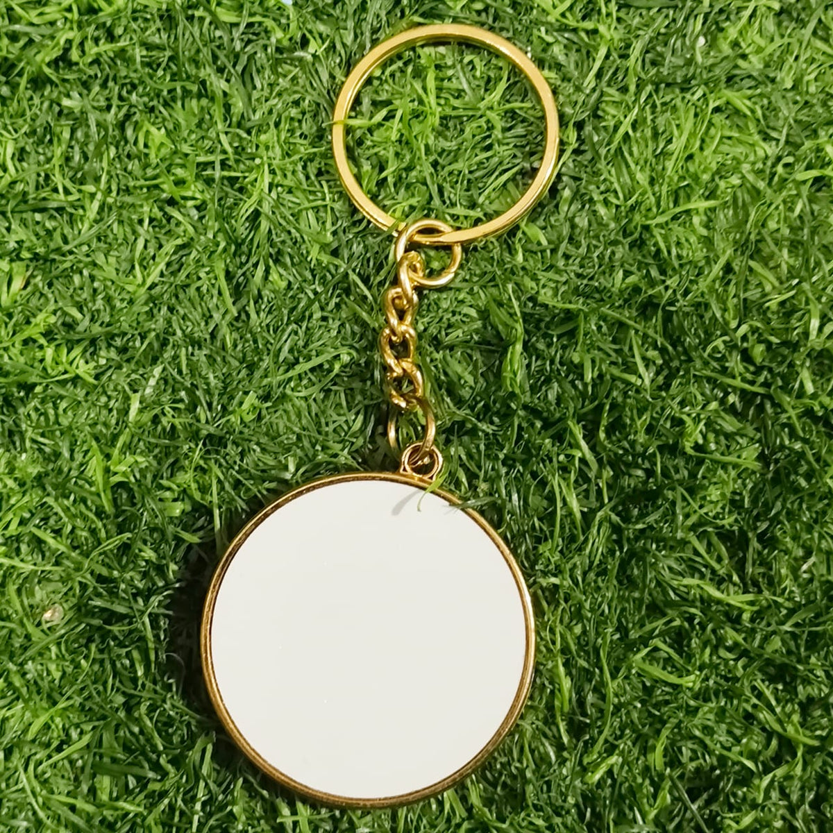 Sublimation Golden Metal Keychains (Double-Sided) – Mix