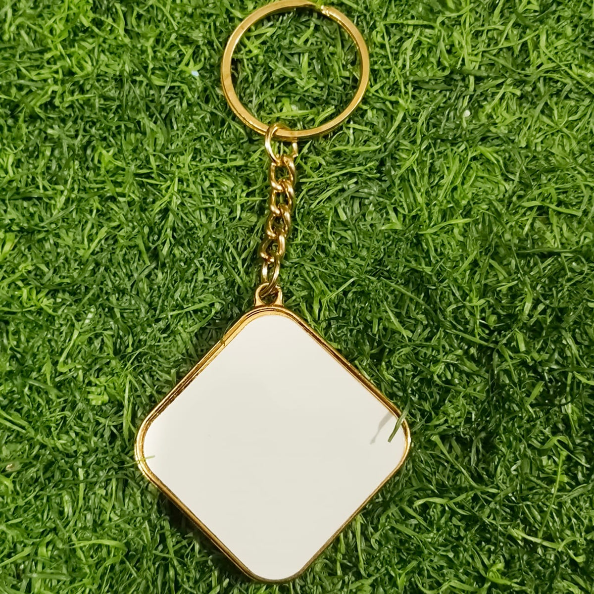 Sublimation Golden Metal Keychains (Double-Sided) – Mix