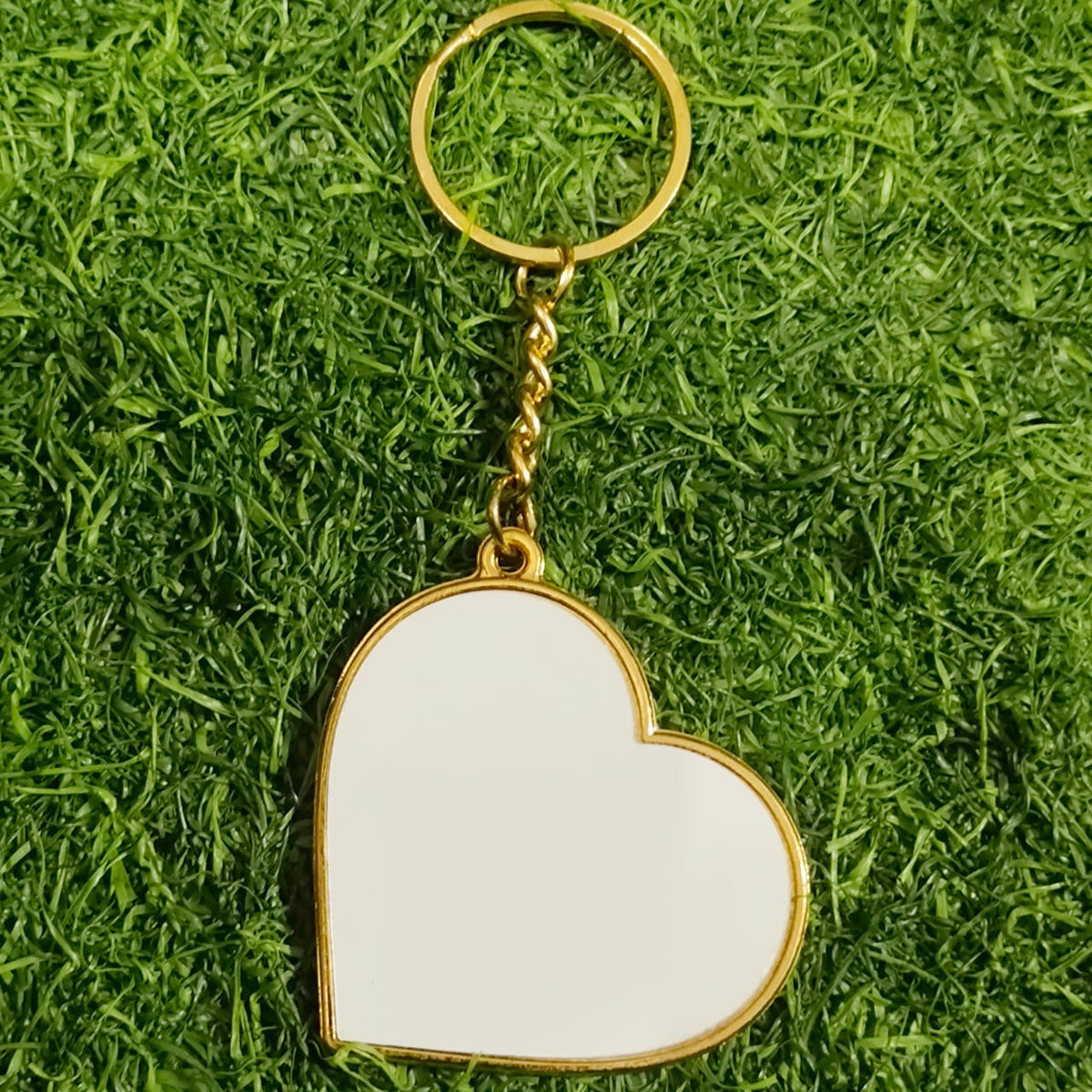 Sublimation Golden Metal Keychains (Double-Sided) – Mix