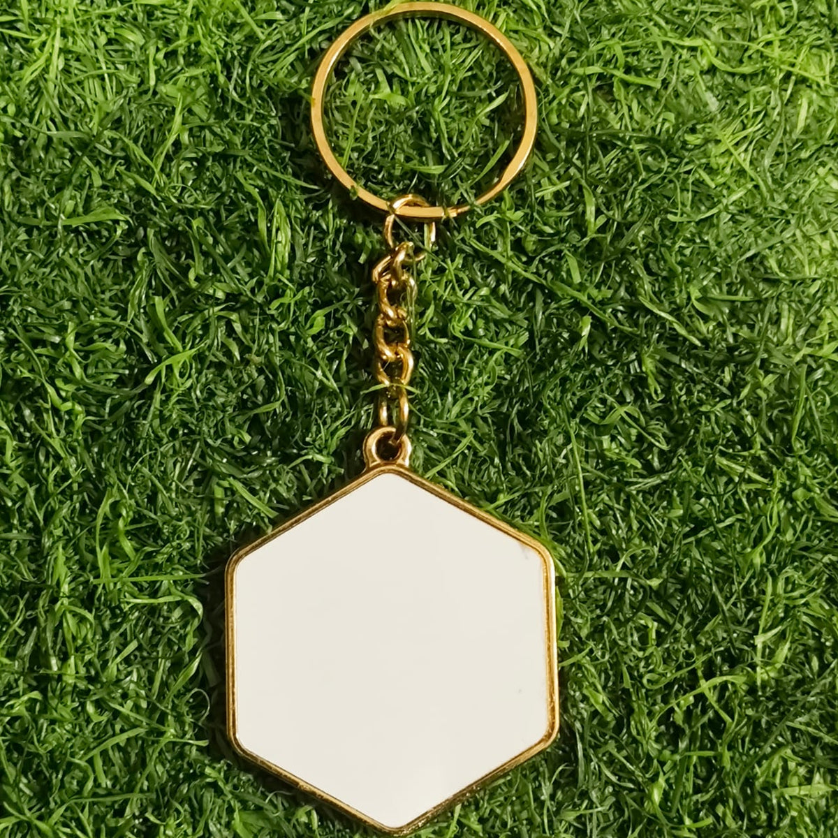 Sublimation Golden Metal Keychains (Double-Sided) – Mix