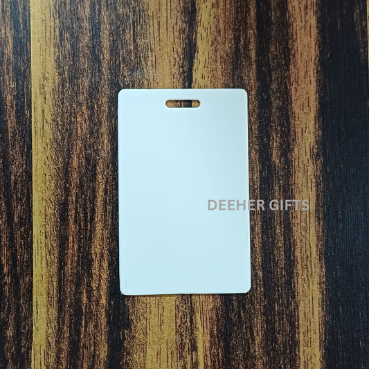 Sublimation ID cards with Slot / Sublimation Travel Tag(Size W55mmXH86mm)