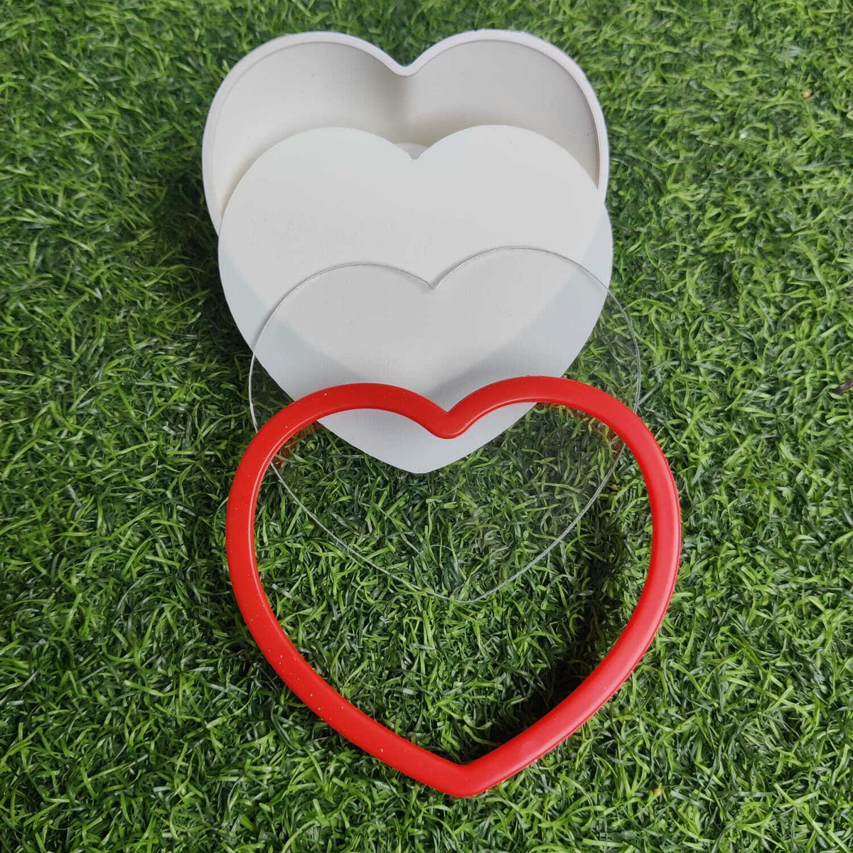 Sublimation Plastic LED Night  Lamp | Heart | 3 x 3.5 Inch