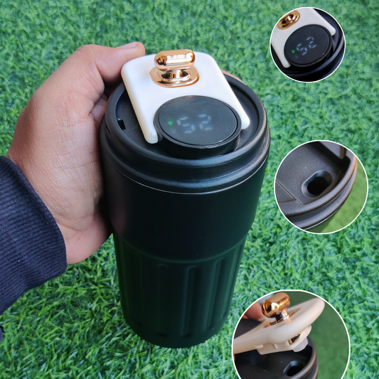 Travel Coffee Mug 316 Stainless (with temperature) 450ml – Black
